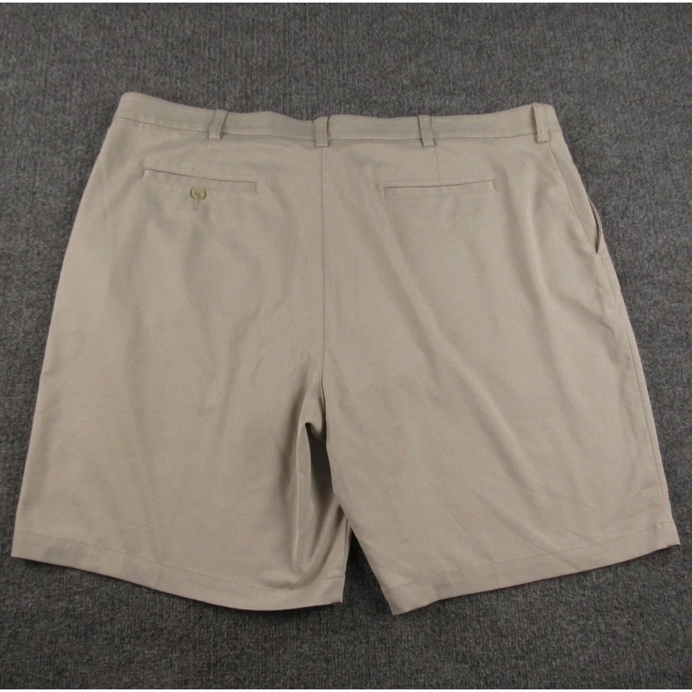 Roundtree‎ & Yorke Performance Shorts Mens 44x9 Tan Blue Lot 2 Stretch Golf